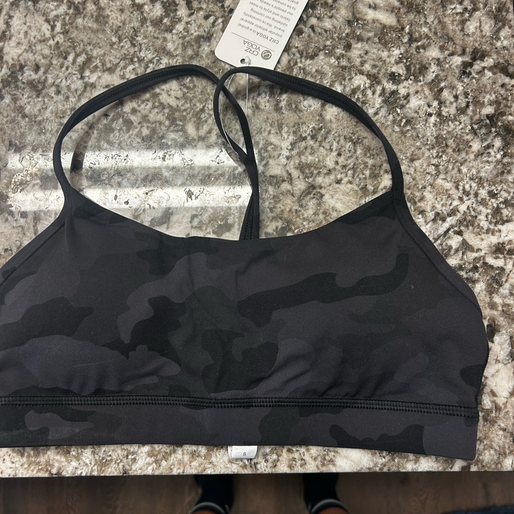 CRZ YOGA Y-back Dark Camouflage Sports Bra
